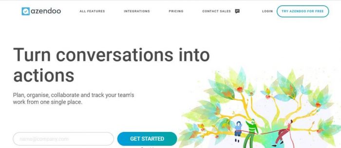 Azendoo is a project planning tool to turn conversations into actions