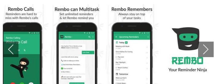 Rembo Reminder app