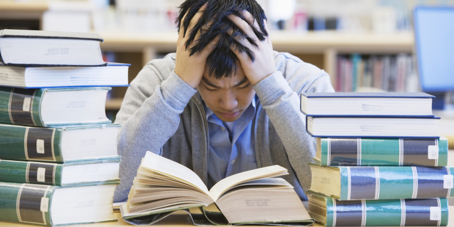 Stressed College Student