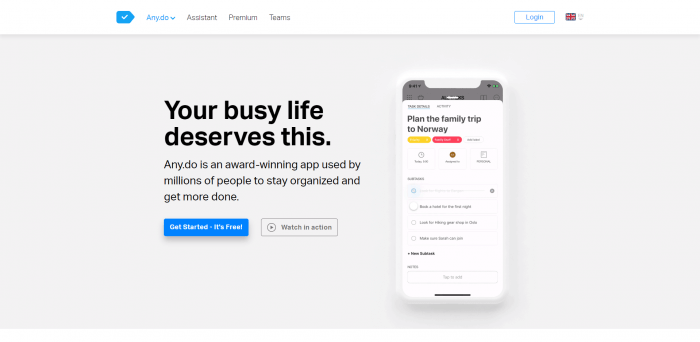 #6 best to do list app - Any.do