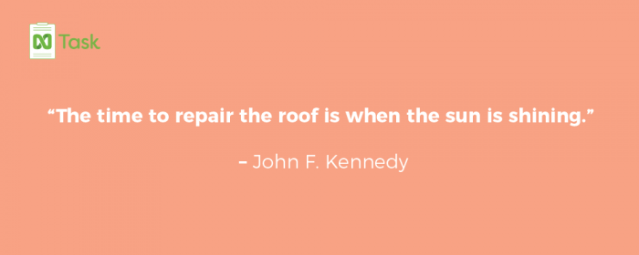 Planning quotes - John F Kennedy