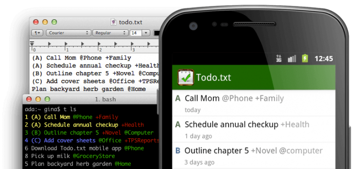 todotxt best to do list app